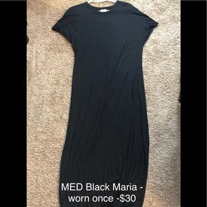 Medium LuLaRoe Maria dress BLACK